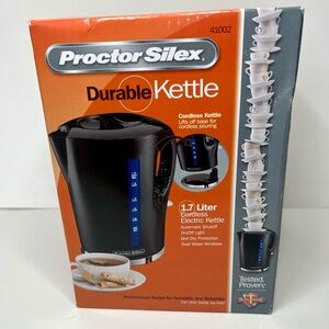 Proctor Silex 1.7L Cordless Electric Kettle Water Boiler & Heater - Black
